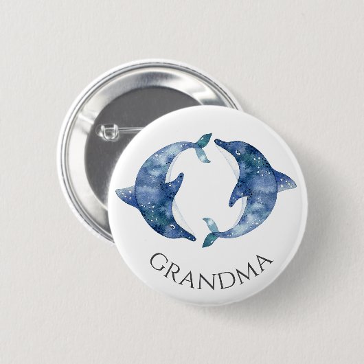 Zee Life Twins Baby shower Button Oma (Voorkant /achterkant)