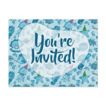 Zee Life Verjaardag Uitnodiging Briefkaart