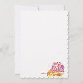 Zee Life Verjaardagsuitnodiging Kaart (Achterkant)