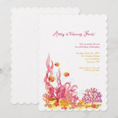 Zee Life Verjaardagsuitnodiging Kaart (Voorkant / Achterkant)