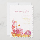 Zee Life Verjaardagsuitnodiging Kaart (Voorkant)