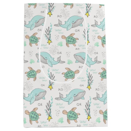 Zee Life Walvissen en schildpadden Medium Cadeauzakje (Voorkant)