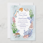 Zee Life Wedding Invitation Kaart (Voorkant)