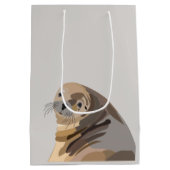 Zee Lion Animal Art Medium Cadeauzakje (Achterkant)