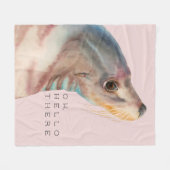 Zee Lion Animal Art | O Hallo daar Fleece Deken (Voorkant (Horizontaal))