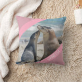Zee Lion & Baby Pup Australia, Cute Pink Kussen (Deken)
