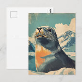 Zee Lion  Briefkaart (Voorkant / Achterkant)