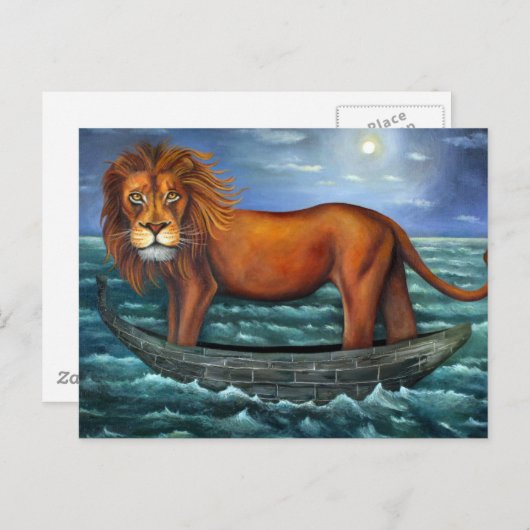 Zee Lion Briefkaart (Voorkant / Achterkant)