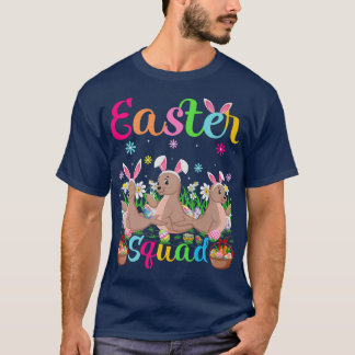 Zee Lion Bunny Ear Funny Easter Squad Zee Lion Hap T-shirt
