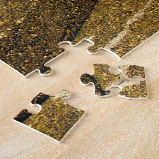 Zee Lion Cave Oregon. Kerstgroeten Legpuzzel (Zijkant)