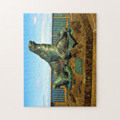 Zee Lion Cave Oregon. Legpuzzel (Verticaal)