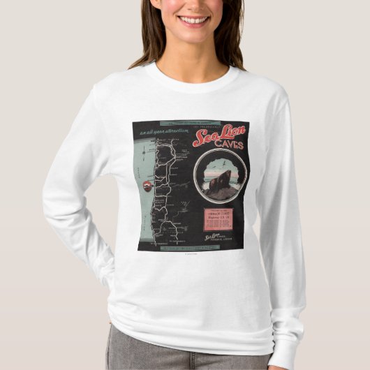 Zee Lion Caves, Florence, Oregon T-shirt (Voorkant)