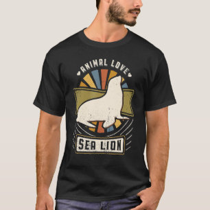 Zee Lion  Classic Retro Animal T-shirt