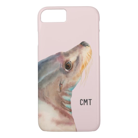 Zee Lion Dierenvrienden Monogram Case-Mate iPhone Case (Achterkant)