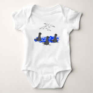 Zee Lion Ocean & Seagulls Baby Bodysuit