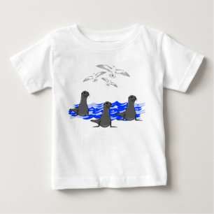 Zee Lion Ocean & Seagulls Toddler T-shirt