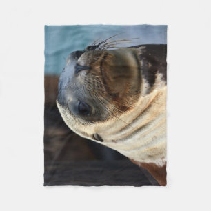 Zee Lion Portrait Fleece Deken