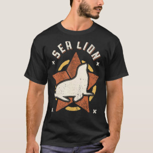 Zee Lion  Retro Classic Animal T-shirt