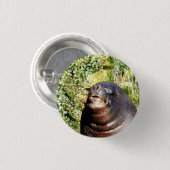 ZEE LION RONDE BUTTON 3,2 CM (Voorkant /achterkant)