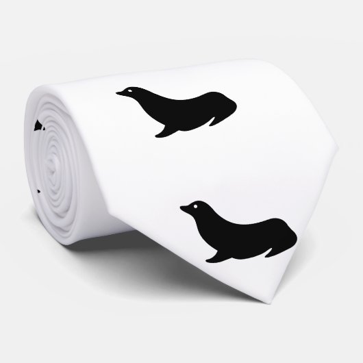 Zee Lion Silhouette - Stropdas (Opgerold)