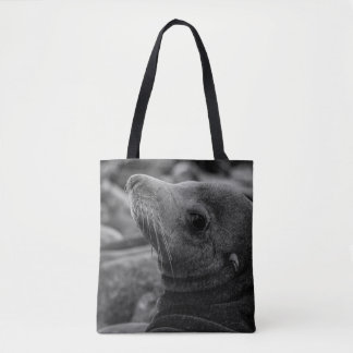 Zee Lion Terugkijken - Schattigee Wildlife Fotogra Tote Bag