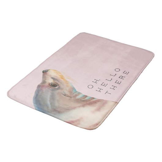 Zee Lion Waterverf Art. | Hallo Badmat (Gekanteld)