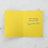 Zee Lions - Liefde met vader Vaderdag Kaart (Binnen)