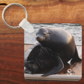 Zee-liontoetsenbord Sleutelhanger (Voorkant)