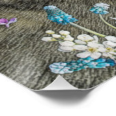 Zee-lionzwemmen in het Poster Flowers (Hoek)