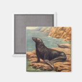  Zee Lood door de zeeoor, zeezoogdieren Magneet (Voorkant / Achterkant)