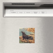  Zee Lood door de zeeoor, zeezoogdieren Magneet (Insitu (Vaatwasser))