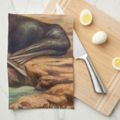  Zee Lood door de zeeoor, zeezoogdieren Theedoek (Quarter Fold)