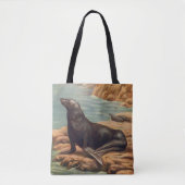 Zee Lood door de zeeoor, zeezoogdieren Tote Bag (Voorkant)