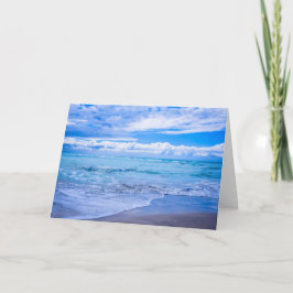 Zee, lucht en inspirerende quote kaart