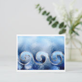 zee , lucht en surf briefkaart (Staand voorkant)