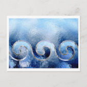 zee , lucht en surf briefkaart (Voorkant)