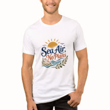 Zee Lucht Geen Plannen Zomer Vakantie T-Shirt