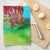 Zee maakt gemengde media theedoek (Quarter Fold)