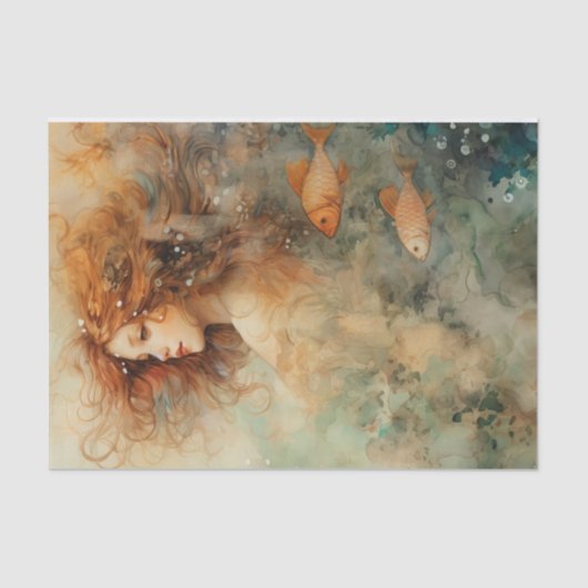 ZEE MAIDEN ZEEMEERMIN DECOUPAGE TISSUEPAPIER (Voorkant)