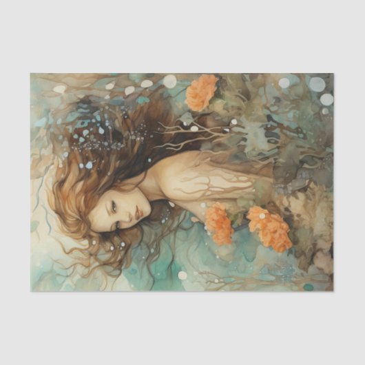 ZEE MAIDEN ZEEMEERMIN DECOUPAGE TISSUEPAPIER (Voorkant)