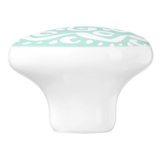 Zee Mandala Keramische Knop (Zijkant)