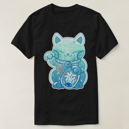 Zee Manekineko Sticker T-shirt (Design voorkant)