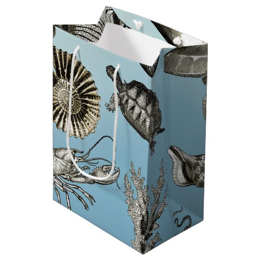 Zee Medium Cadeauzakje (Voorkant Gekanteld)