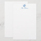 Zee-meermin Briefpapier (Voorkant / Achterkant)