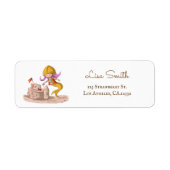 Zee-meermin Constructie Zandkasteel Retouradres Etiket (Voorkant)