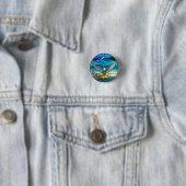 🌊 Zee Meeuw Oceaan Cadeau voor kust natuur liefhe Ronde Button 3,2 Cm (In situ)