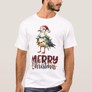 Zee meeuw zeemeeuw Zee vogel kerst Pet Xmas T-shirt