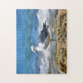 Zee meeuwenvogel bij de Ocean Art Puzzel (Verticaal)