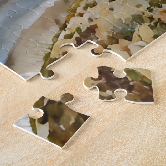 Zee meeuwenvogel bij de Ocean Art Puzzel Legpuzzel (Zijkant)