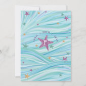 Zee Mermaid Baby shower Kaart (Achterkant)